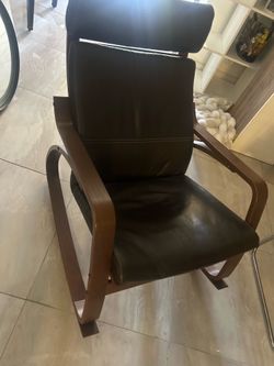 IKEA Poang Leather Chair