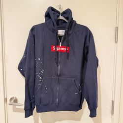 Supreme Maison Margiela Zip Up Box Logo Navey