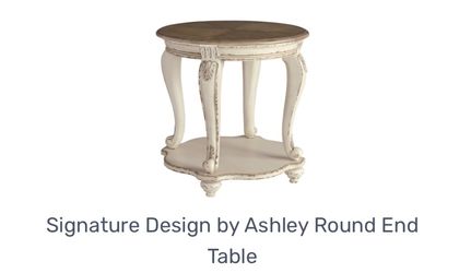 Furniture Design By Ashley Round End Table 