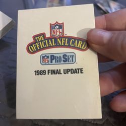 1989 PRO SET Football Final Update Set #541-561 Sealed Sterling Sharpe Rookie!!!