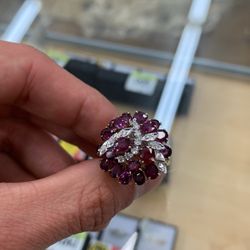 18k Diamond Cluster Ring