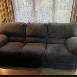 Free. Reclining Couch Navy Courderoy