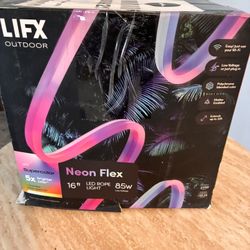 16 ft. Smart Wi-Fi RGBW 120V Plug-in/12V Neon Flex Integrated LED Outdoor Rope