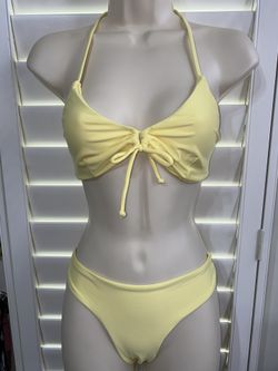 YELLOW TWO PIECE BIKINI