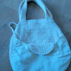 Cotton/Crochet Purse