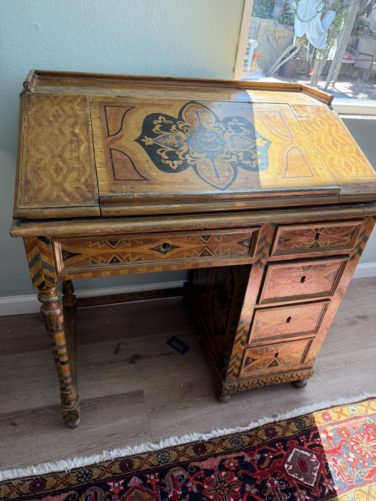 Spanish Revival Writing Desk - RARE FIND