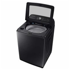 Samsung 5.0CuFt Top Load Washer with Super Speed and 7.4CuFt ELECTRIC Dryer with Steam Sanitize+