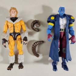 X-MEN Sabretooth & Maggott MARVEL LEGENDS Loose LIKE NEW No BAF
