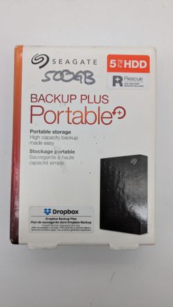 seagate backup plus Portable 5 Tb Hard Drive (srd0vn3)