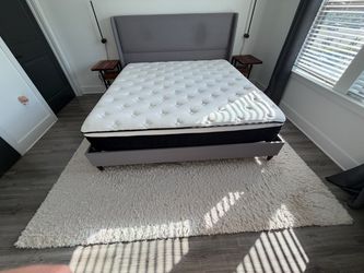 King bed and mattress