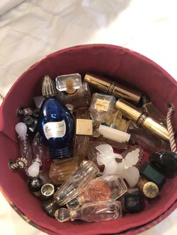 Perfume bottles antique lipstick dispensers and box all or individually