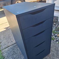 File Cabinet  Wood. Blue