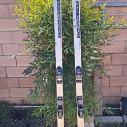 Snow Skis and Boots Ready For The Slopes