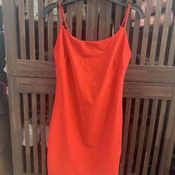 Red Stretchy Dress For Women Size S