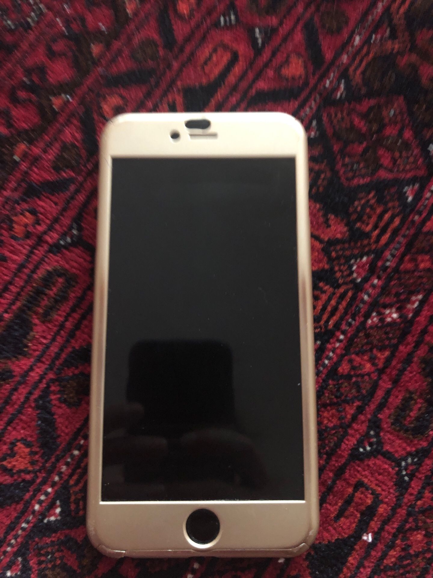 iPhone 6 Plus unlocked 64 gb gray with gold cover