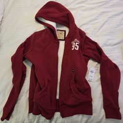 Red Hoodie Hollister size Medium