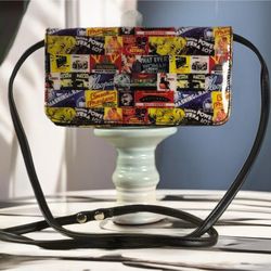 RELIC Hollywood Movies Retro Style Crossbody Small Bag Purse Handbag Pockets EUC