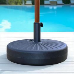 48-81lbs. Heavy-Duty Patio Umbrella Base in Black