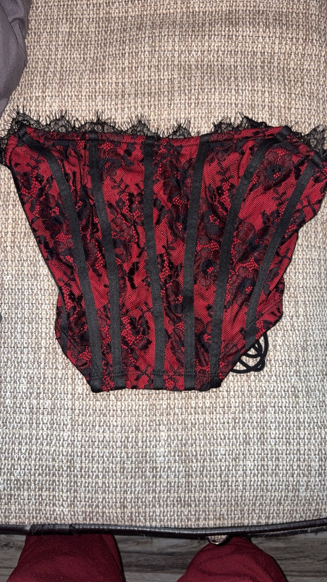 Red And Black Corset