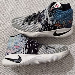 Mens Sz 9.5 Nike Kyrie 2 II The Effect Multicolor Black Sail shoes