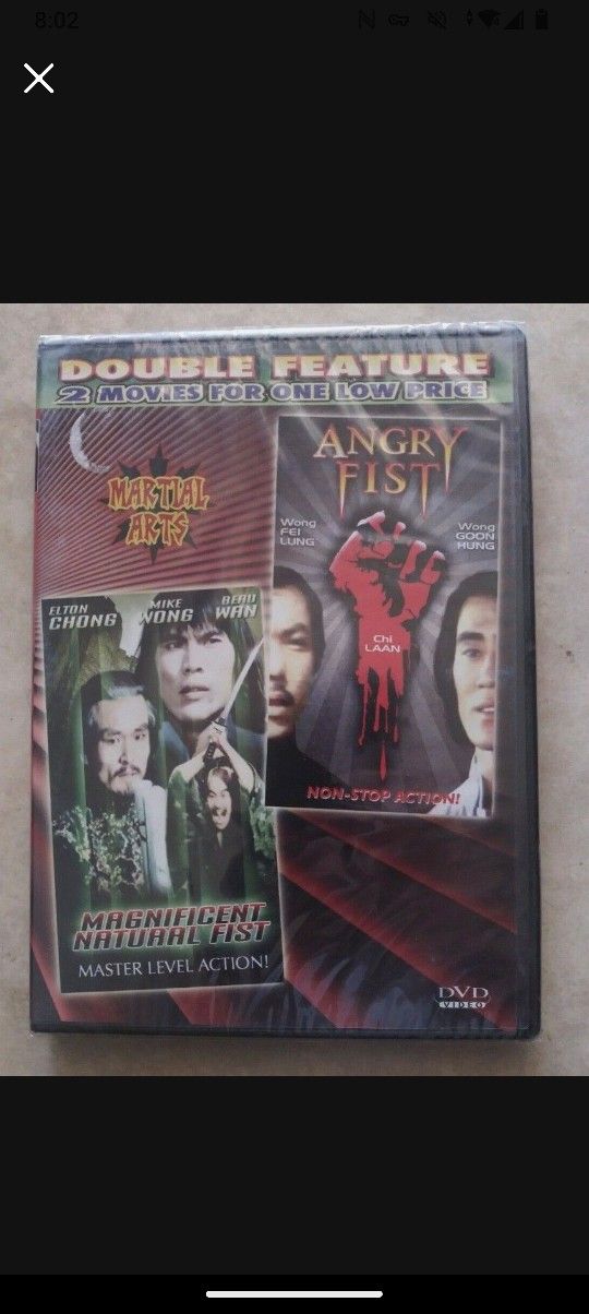 New East West Double Feature Martial Arts DVD Magnificent Angry Fist