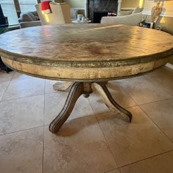 Round Wooden Dining table 53”