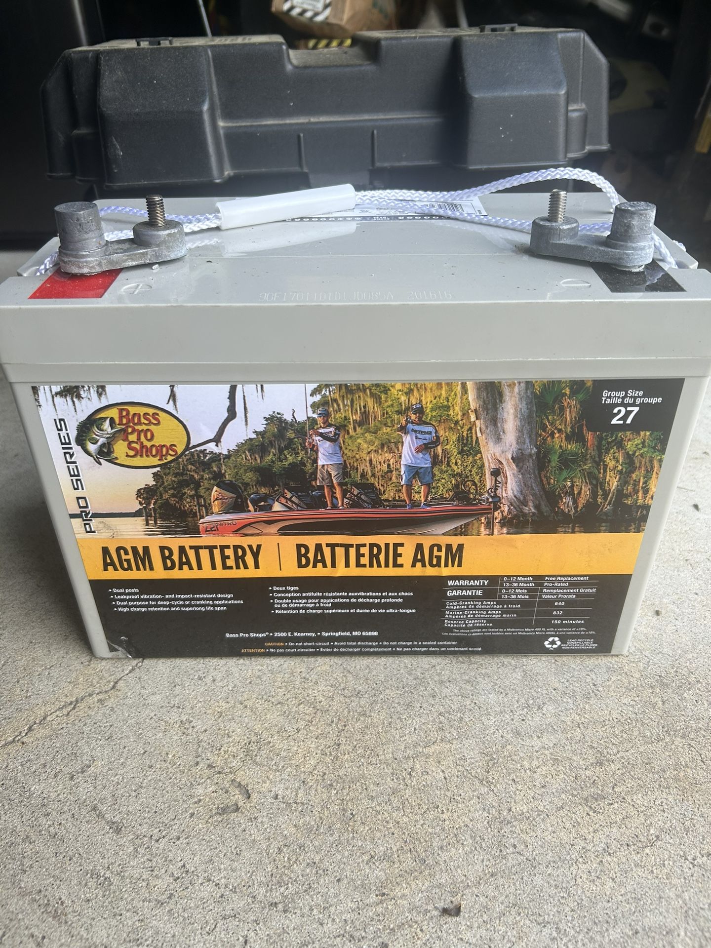 Bass Pro Shop AGM Marine Battery Group 27