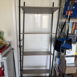 4-Tier Metal and Wood Shelf 72.5”x24”x19”