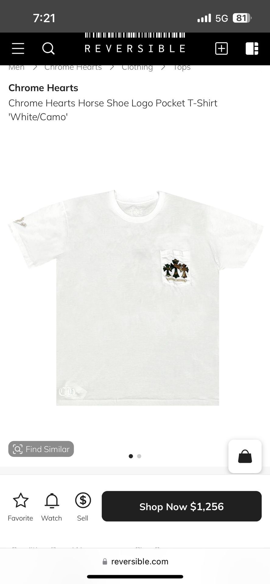 Chrome Hearts Camo Horse Shoe Shirt