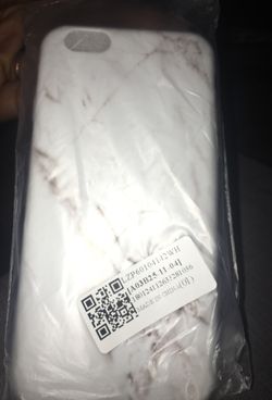 Brand new never used white marble iphone 6/6s case