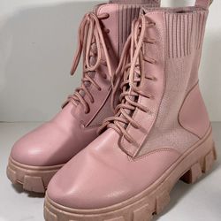 Charlotte Russe • Pink Boots • Size 8
