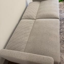 76.4" Futon Sofa Bed, Couch, Mid Century Modern, LIKE NEW