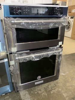 Brand new KitchenAid 27in. Electric convection wall oven with built-in microwave