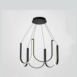 LED Pendant Modern Lights Minimalist U Shape Chandeliers Restaurant Bedroom Light Luxury Home Decor Hanging Lamp,Classic