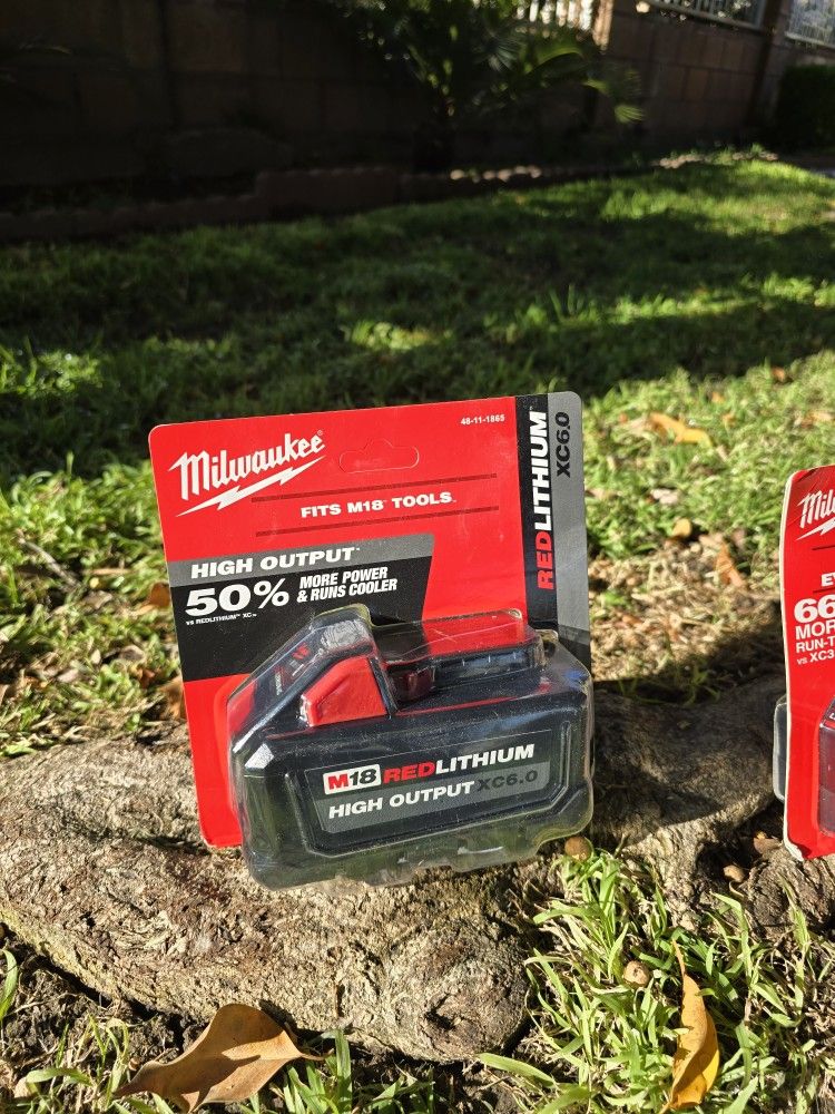 Milwaukee battery XC 6.0 OUTPUT