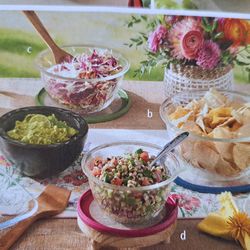 JUEGO DE TRES TAZONES PARA SERVIR WILDFLOWER PRINCESS HOUSE GRANDE MEDIANO Y CHICO 🌹 🌷