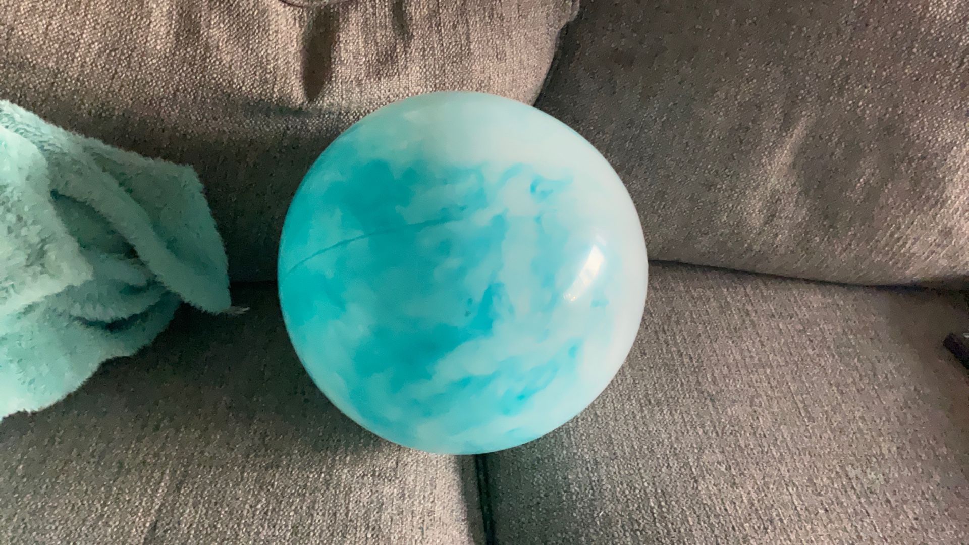 Big Blue And White Ball
