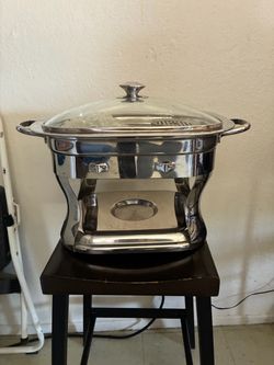 Stainless Steel Chafing Dish with Glass Lid