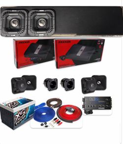 CHEVY SILVERADO GMC SIERRA CREW CABS POWERFUL BASS AND VOICE PACKAGE KICKER AUDIO BATTERY INCLUDED
