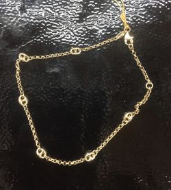 14k gold Gucci link anchor link chain 10”