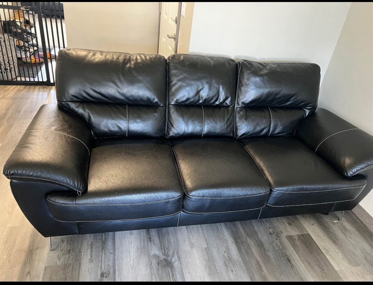 Black Leather Couch