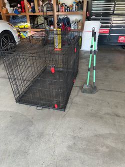 Dog cage with scooper both for $80