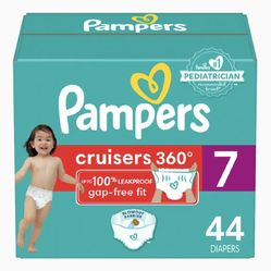 PAMPERS CRUISERS 360 size 7 DISPOSABLE DIAPERS