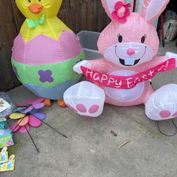 Easter yard Decorations And Baskets $45