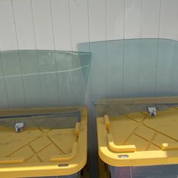 Crx glass $80 for both picked up in highland zip 92346 89-91 for door mounted seat belt doors