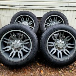 20" Xtreme Mudder Rims With All Terrain Tires 