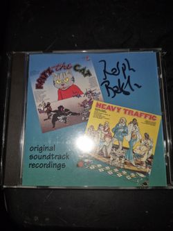 Autographed Double Feature Soundtrack Signed by Ralph Bakshi Director of Fritz The Cat