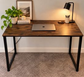 Industrial Rustic Brown Computer Desk