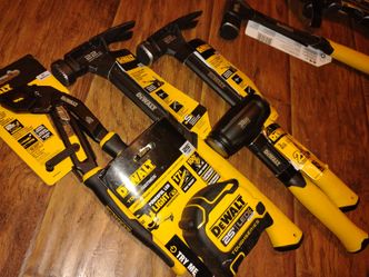 DeWalt hammer$25/35ft tape$30/3IB hammer$25