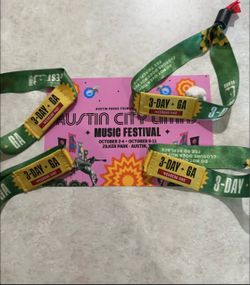 Austin City Limits Music Festival 3-Day GA Wristbands